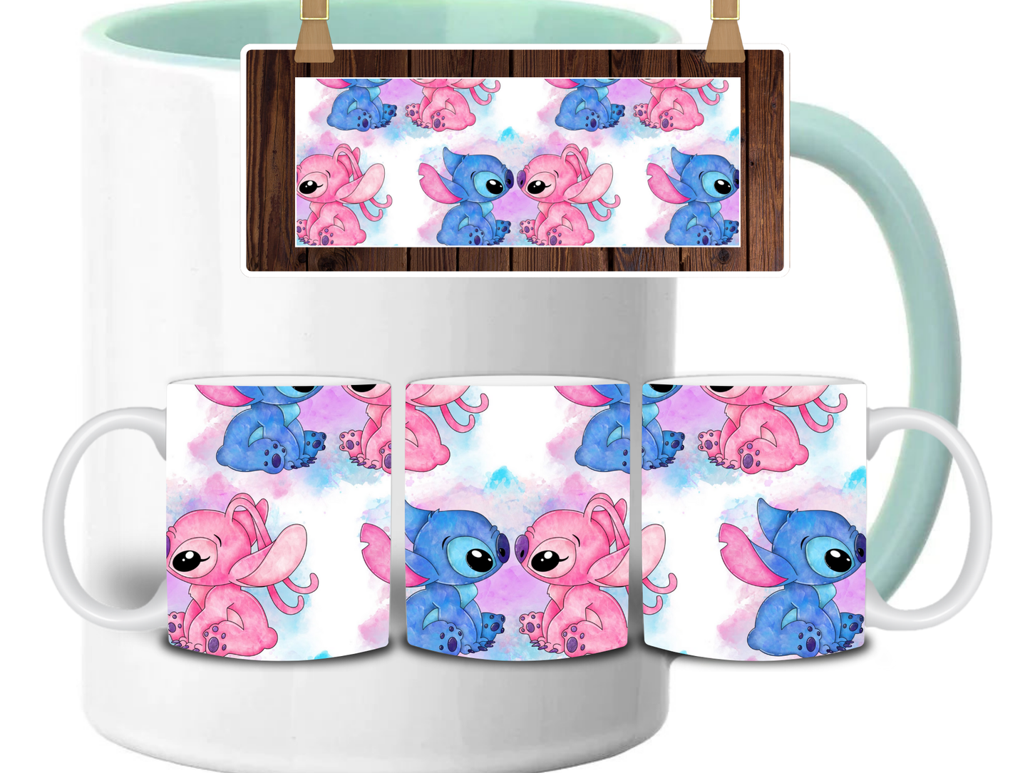 Stitch + Angel Mug