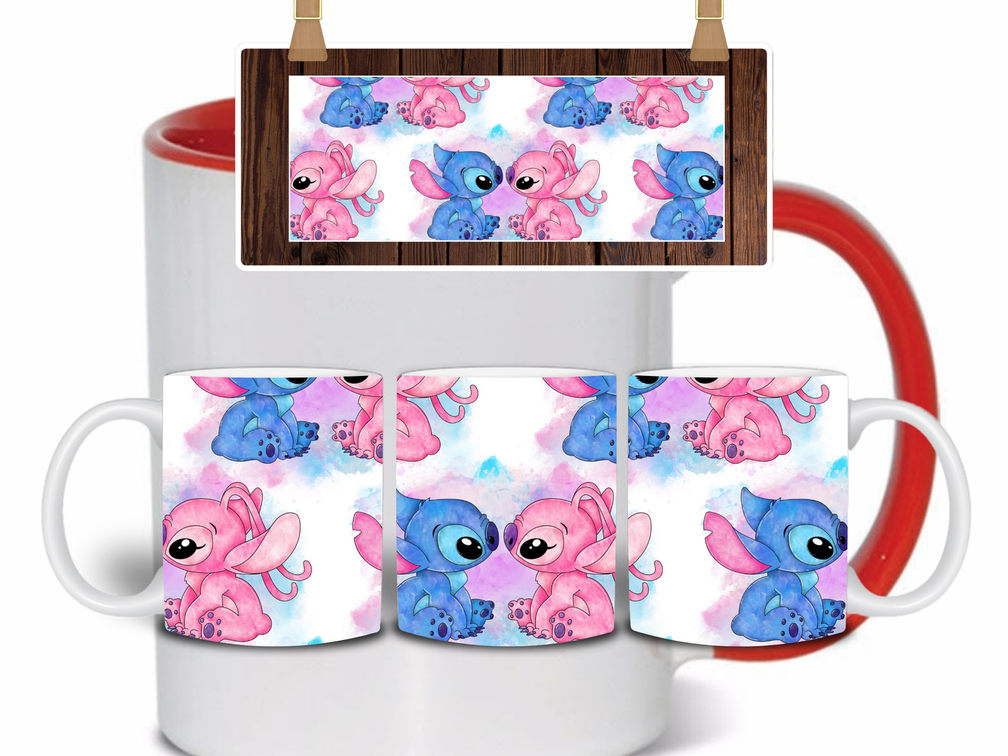 Stitch + Angel Mug