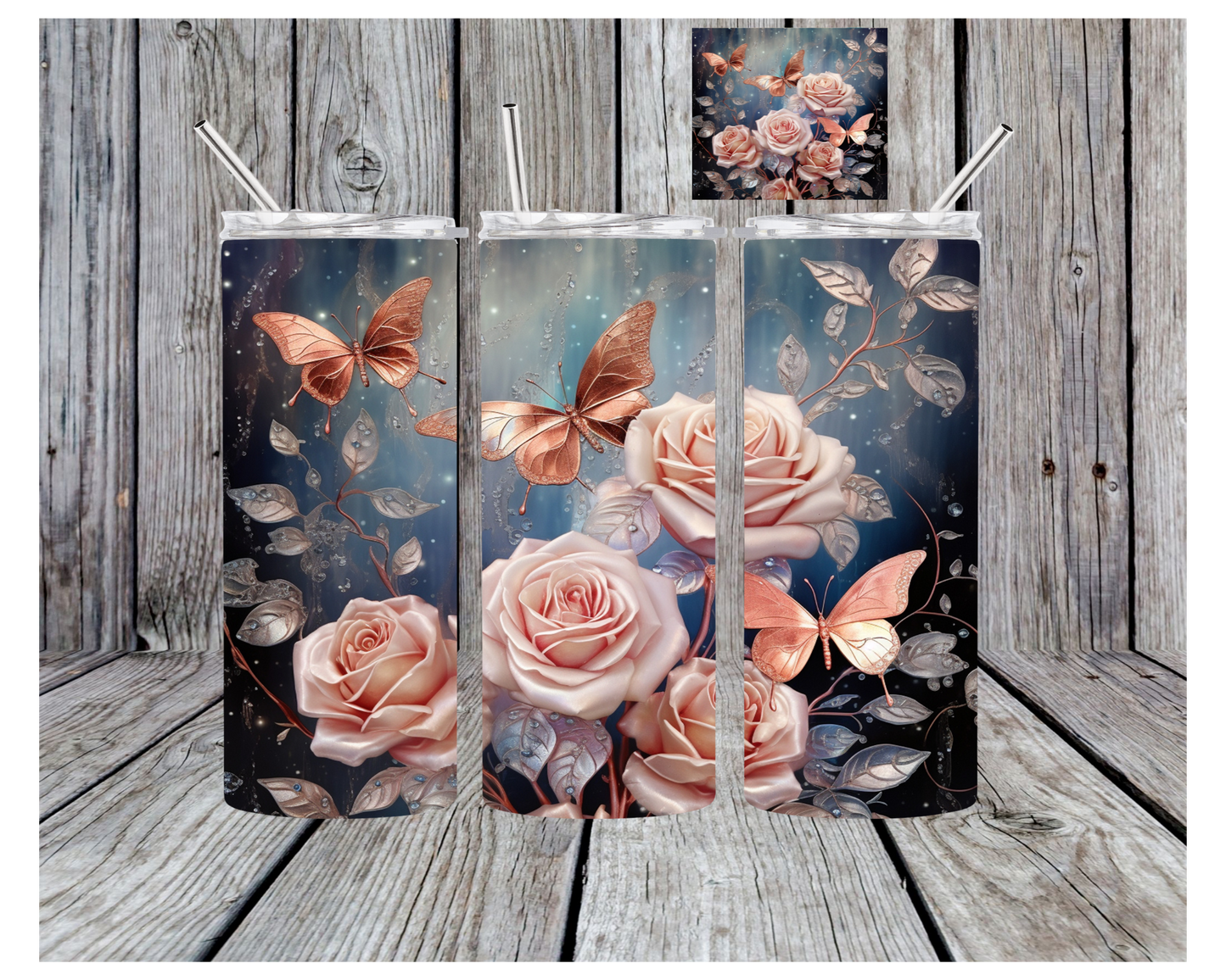 Pink Or Purple Flowers Tumbler