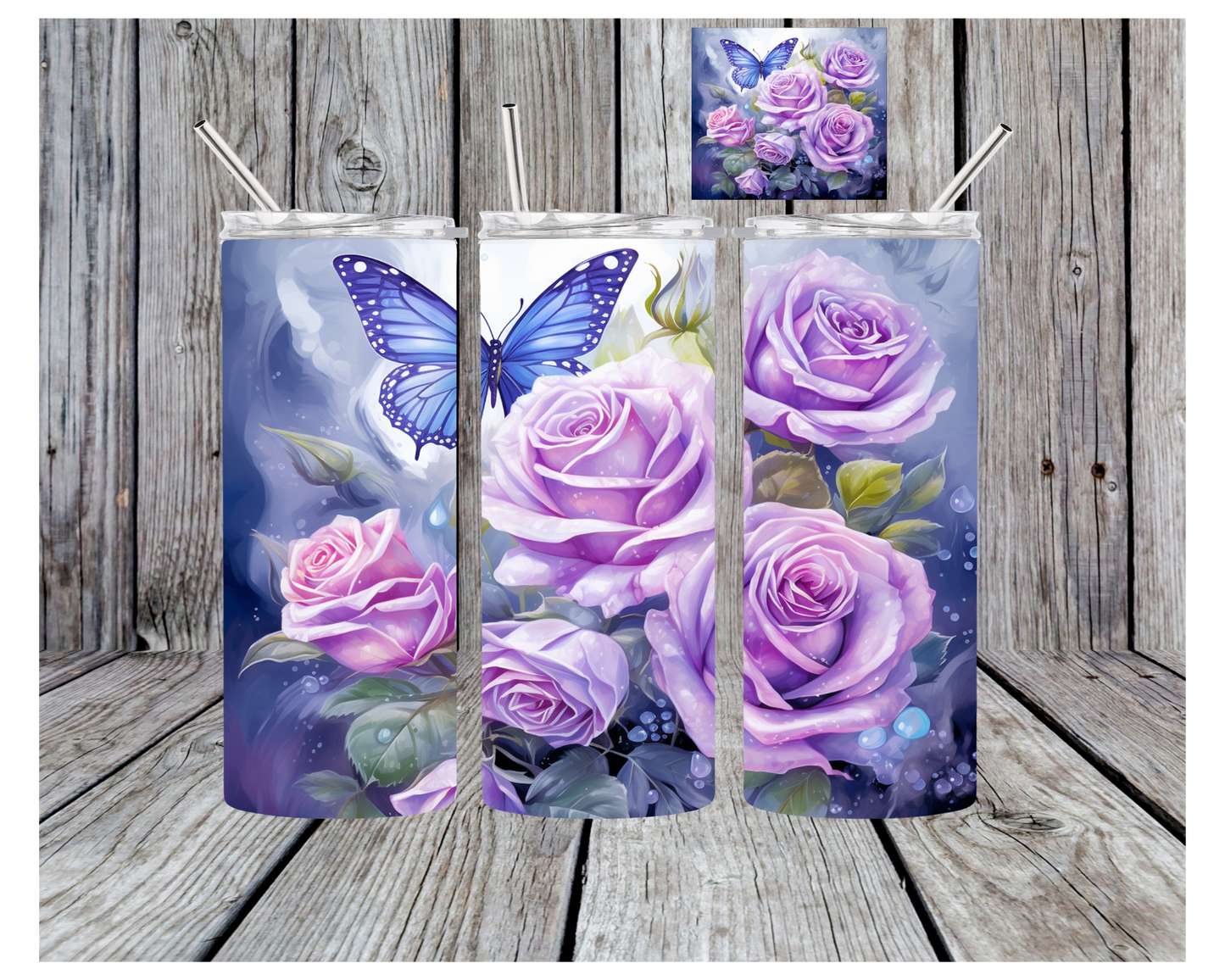 Pink Or Purple Flowers Tumbler