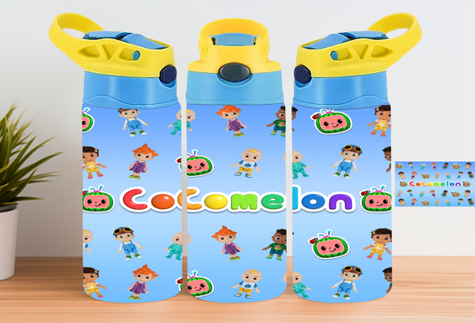 12oz Blue Cocomelon Bottle