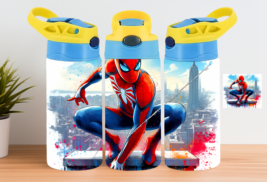 12oz Spider-man Bottle