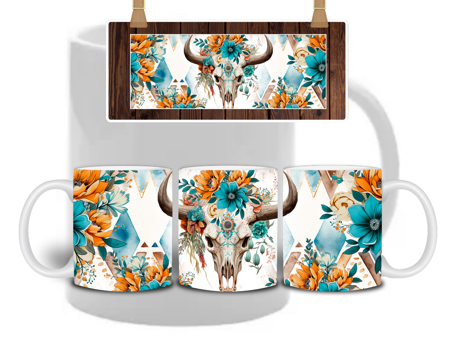 Cows Skull Mug