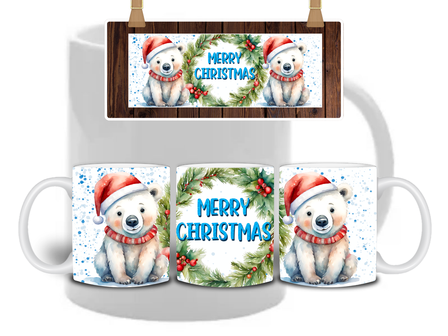 11oz Xmas Polar Bear Mug