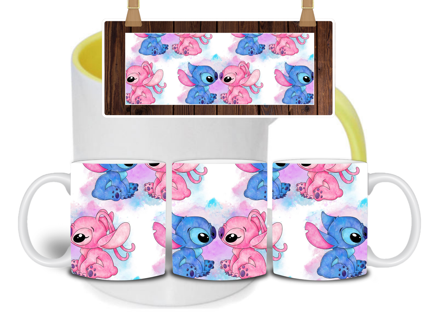 Stitch + Angel Mug