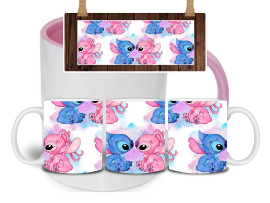 Stitch + Angel Mug