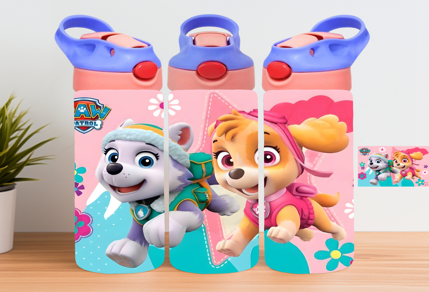 12oz Girl Paw Patrol Bottle