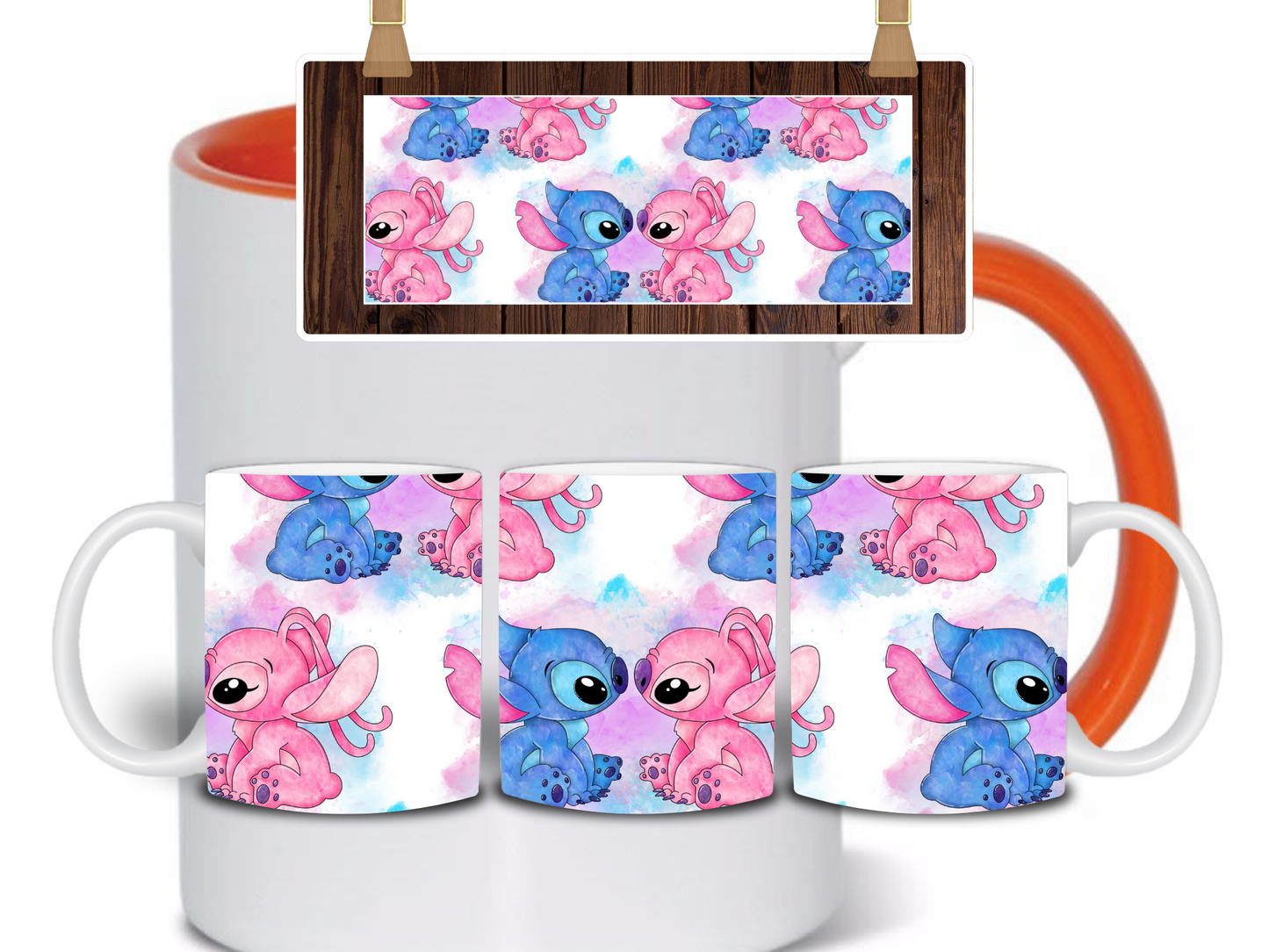 Stitch + Angel Mug