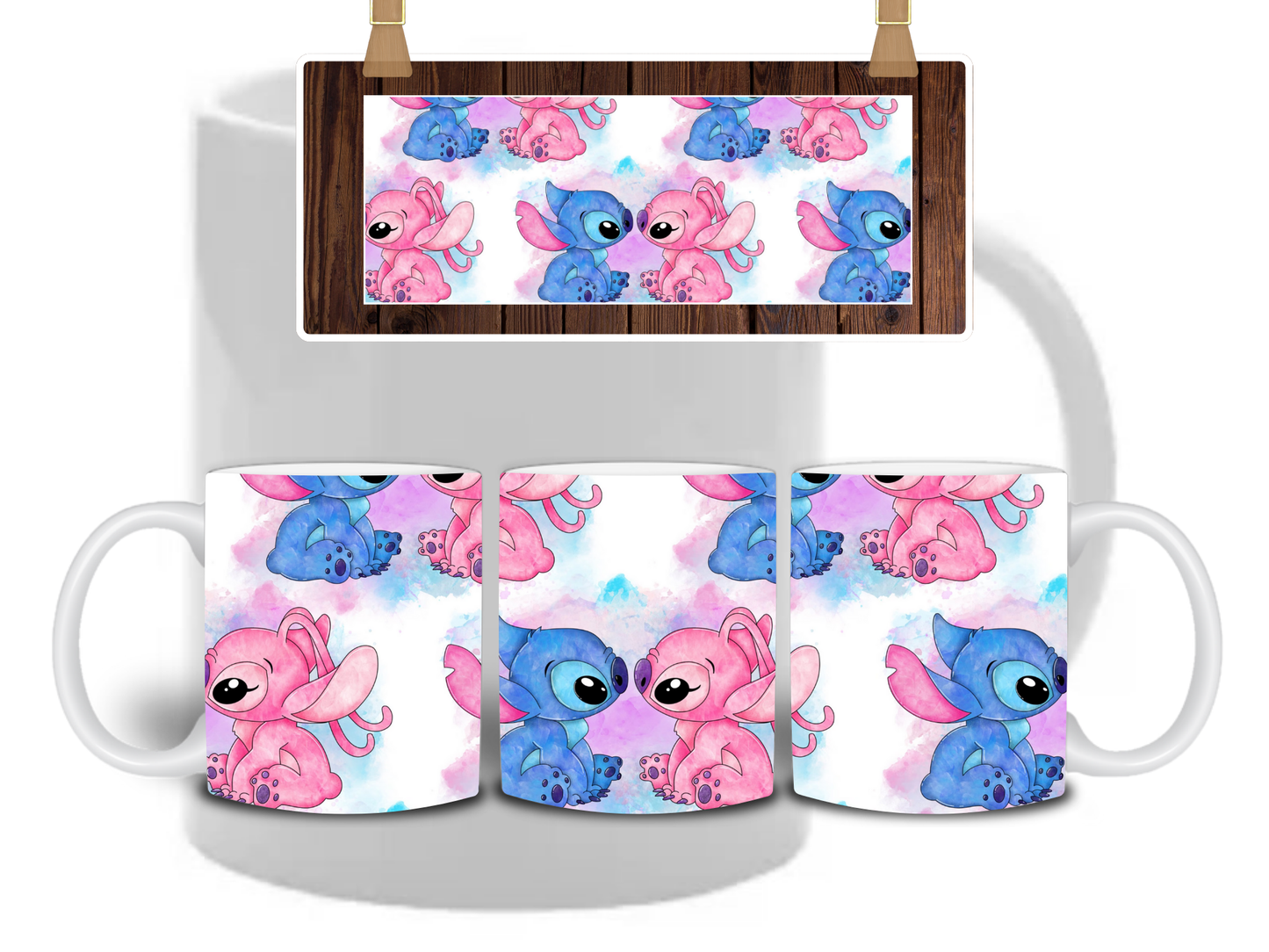 Stitch + Angel Mug