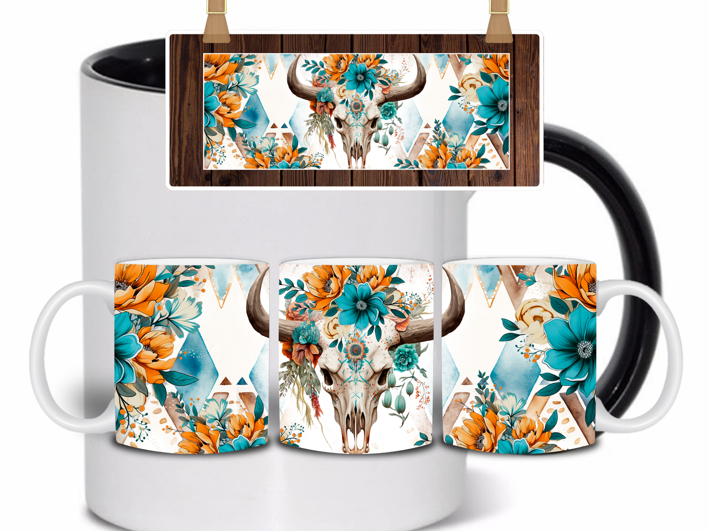 Cows Skull Mug