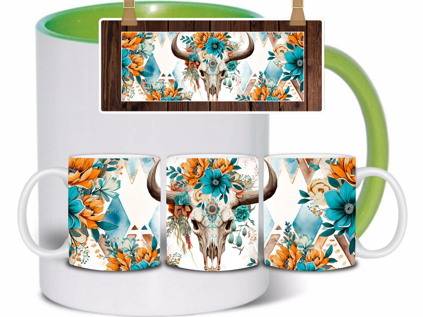 Cows Skull Mug