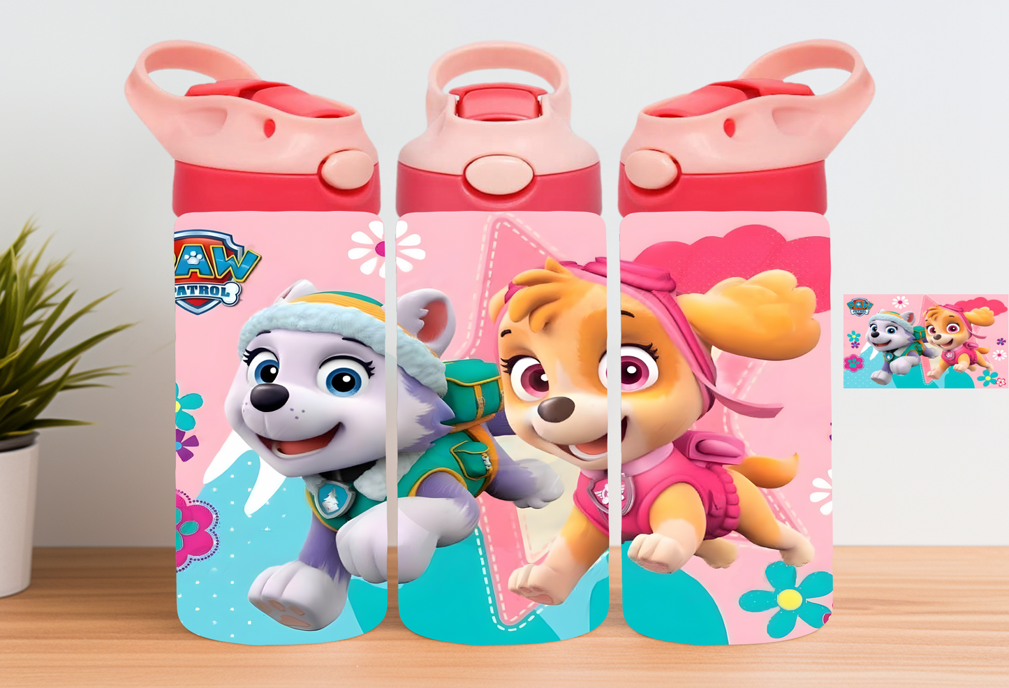 12oz Girl Paw Patrol Bottle