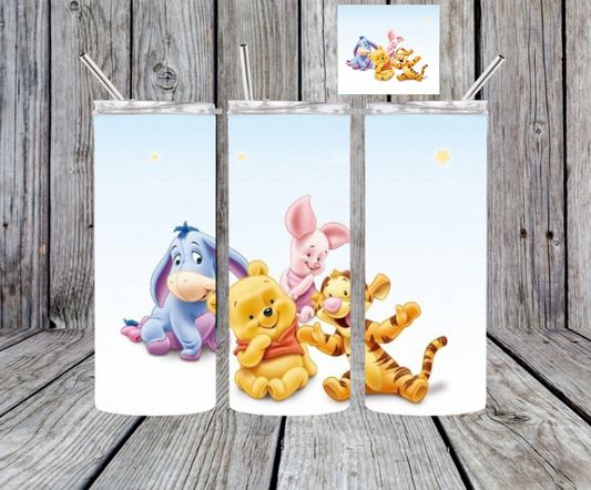 Blue Baby Pooh + Friends Tumbler